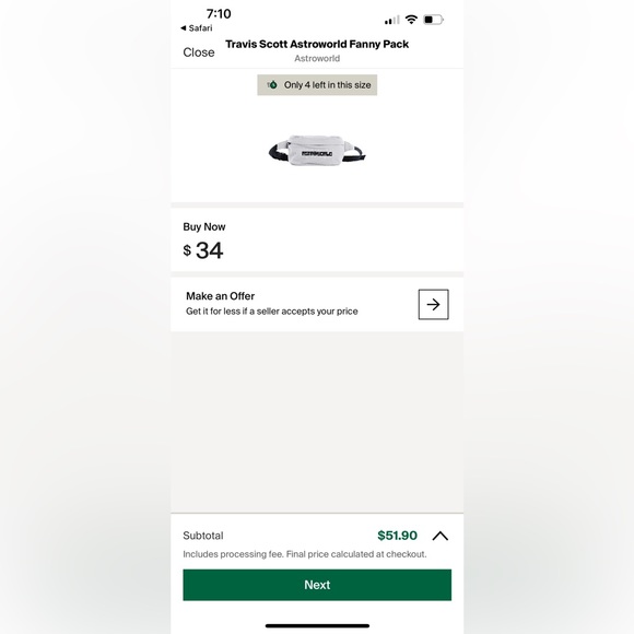 Travis Scott Astroworld Fanny pack - Picture 6 of 6